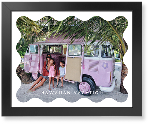Wave Border Art Print, -Black-White-Signature Card Stock-16x20