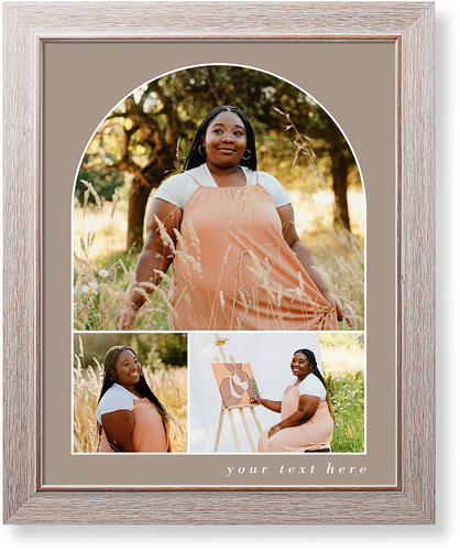 Arched Collage Art Print, -Rustic-Brown-Signature Card Stock-16x20
