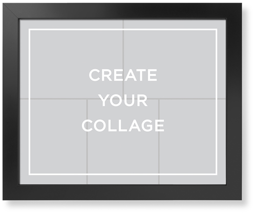 Create a Collage Art Print, -Black-Multicolor-Signature Card Stock-16x20