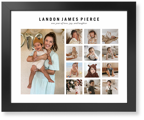 Gallery of Thirteen Memories Art Print, -Black-Multicolor-Signature Card Stock-16x20