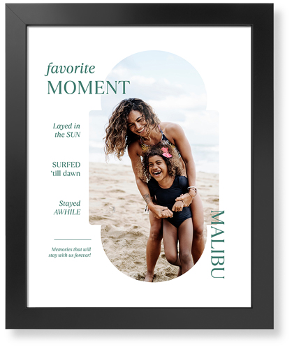 Travel Infographic Art Print, Black, Signature Card Stock, 16x20white