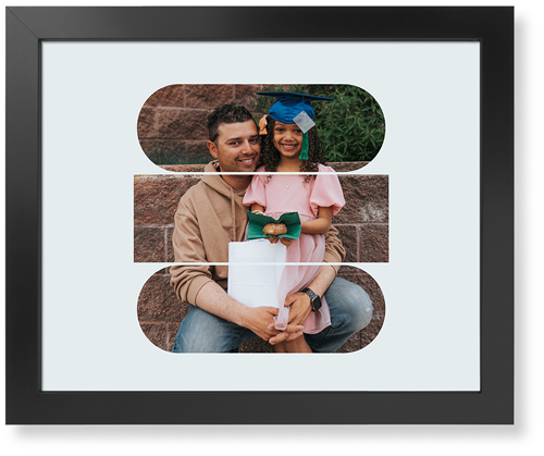 Connected Frames Art Print, -Black-Grey-Signature Card Stock-16x20