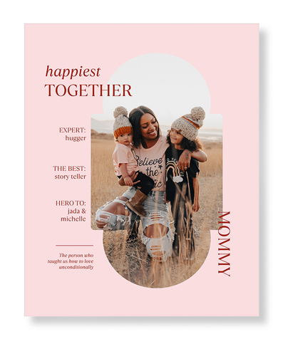 FavoriteInfographic Art Print, No Frame, Signature Card Stock, 16x20blush