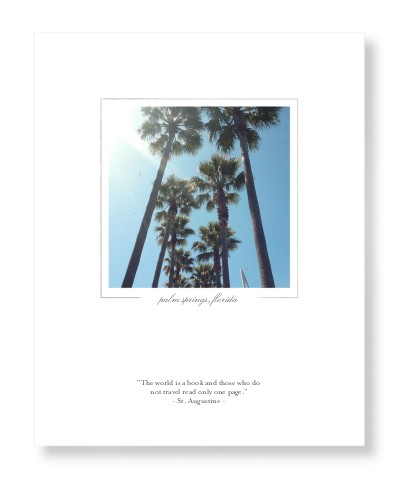 Simple Memory Border Art Print, No Frame, White, Signature Card Stock, 16x20