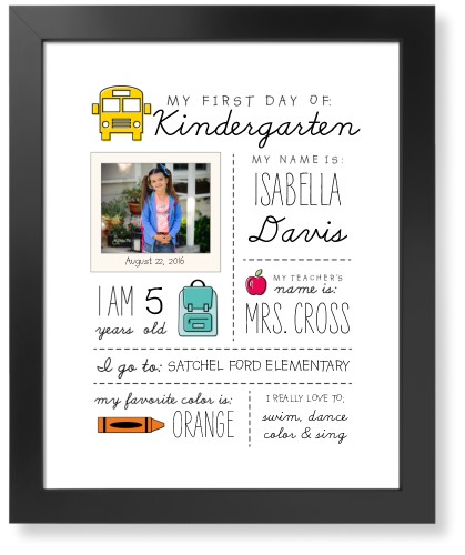 Milestone Art Print, -Black-White-Signature Card Stock-16x20