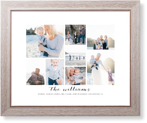 Clean Gallery Collage of Eight Art Print, -Rustic-Multicolor-Signature Card Stock-16x20