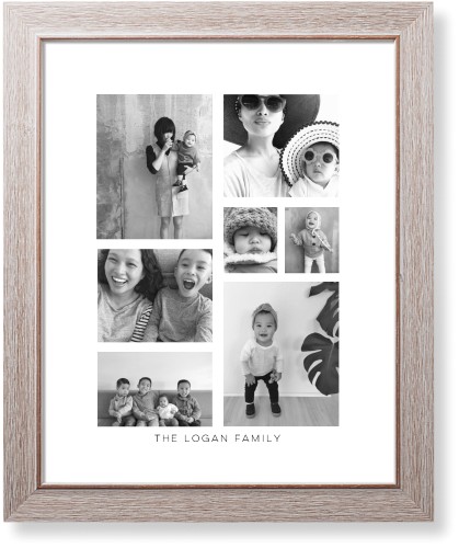 Vertical Gallery Collage of Seven Art Print, Rustic, Signature Card Stock, 16x20multi