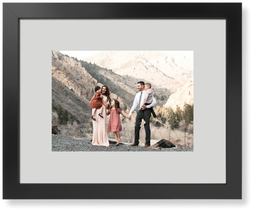 Gallery Border of One Art Print, -Black-Multicolor-Signature Card Stock-16x20