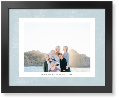 Bold Frame Landscape Art Print, -Black-Blue-Signature Card Stock-16x20