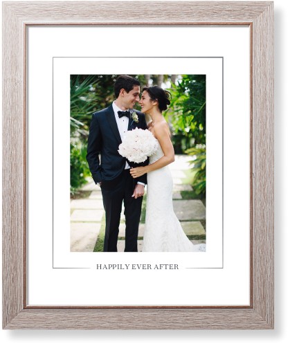 Simple Outline Border Portrait Art Print, Rustic, Signature Card Stock, 16x20white