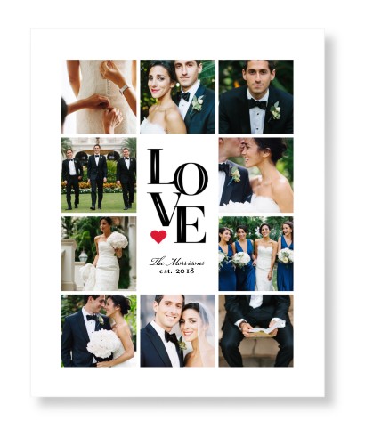 Stacked Love Art Print, -No Frame-White-Signature Card Stock-16x20