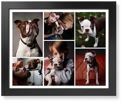 Gallery of Six Art Print, -Black-Multicolor-Signature Card Stock-16x20