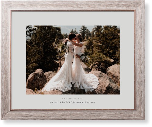 Text Gallery of One Art Print, -Rustic-Multicolor-Signature Card Stock-16x20