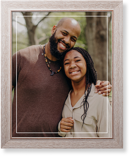 Floating Frame Art Print, Rustic, Signature Card Stock, 16x20white