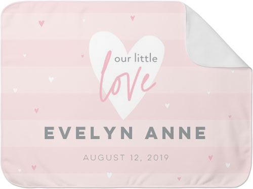 Our Little Love Baby Blanket, -Pink