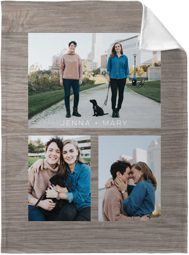 Gallery of Three Fleece Photo Blanket, Fleece, 30x40, Multicolor
