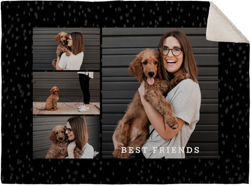 Gallery of Four Filmstrip Fleece Photo Blanket, Sherpa, 30x40, Multicolor, multi
