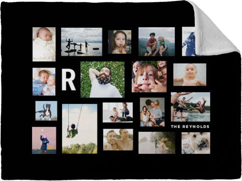 Gallery of Eighteen Fleece Photo Blanket, Plush Fleece, 30x40, Multicolor