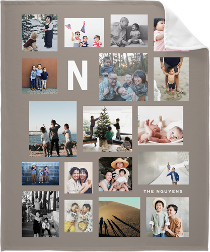 Gallery of Eighteen Portrait Fleece Photo Blanket, Fleece, 50x60, Multicolor