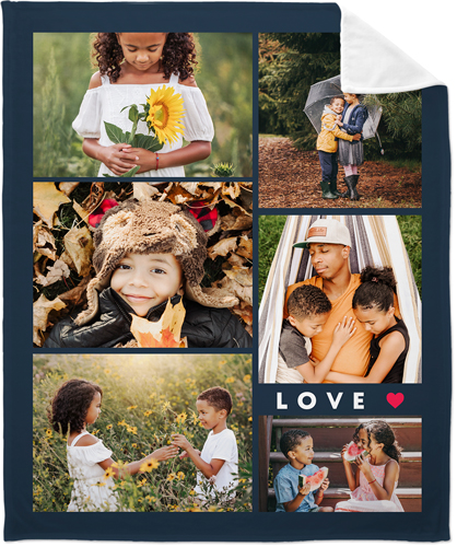 Modern Love Collage Fleece Photo Blanket by Shutterfly Shutterfly