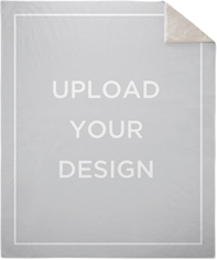 upload your own design fleece photo blanket