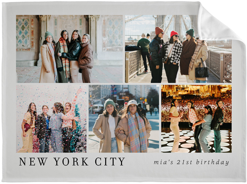 Landscape Gallery Of Five Fleece Photo Blanket, Fleece, 60x80, Multicolor, multi