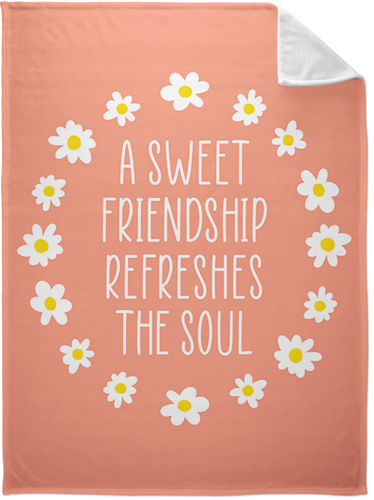 Sweet Friendship Fleece Photo Blanket, Plush Fleece, 60x80, Multicolor