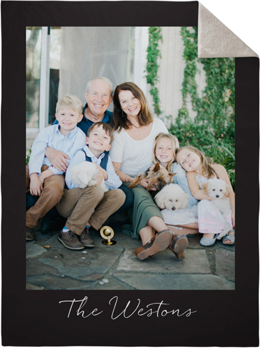 Photo Gallery Vertical Fleece Photo Blanket, Sherpa, 60x80, Multicolor, multi