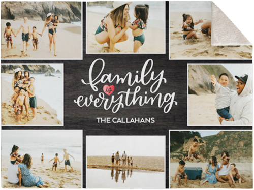 Family Is Everything Collage Fleece Photo Blanket by Shutterfly ...