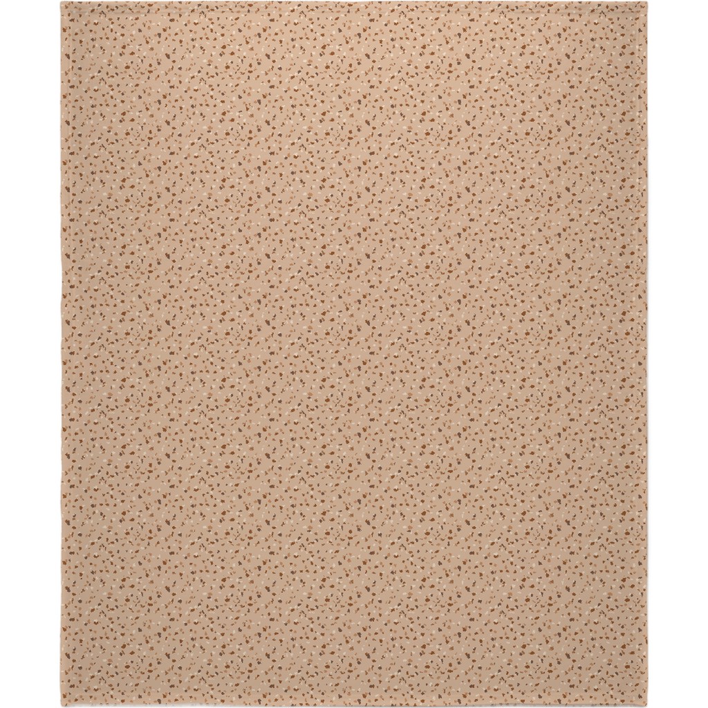 Terrazzo - Brown Blanket, Fleece, 50x60, Brown