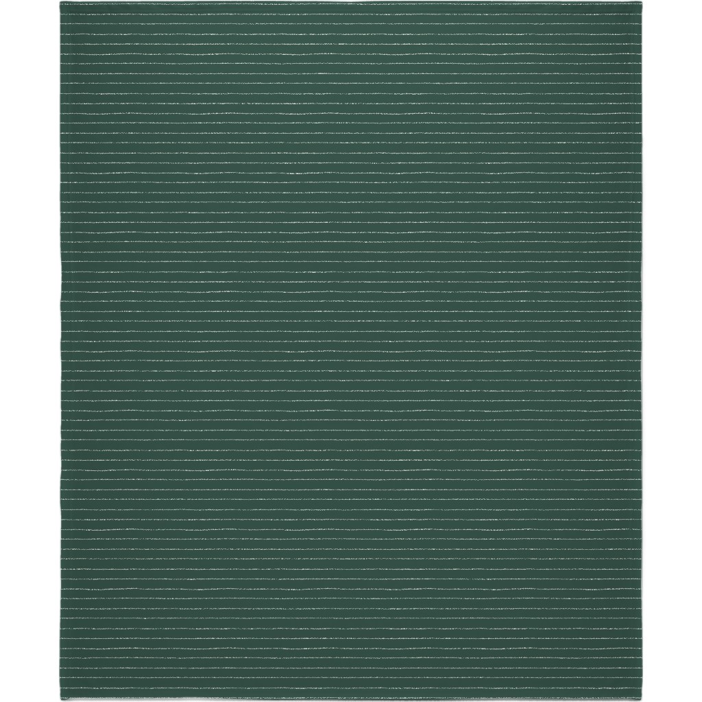 Christmas Stripes Blanket, Fleece, 50x60, Green, Pine