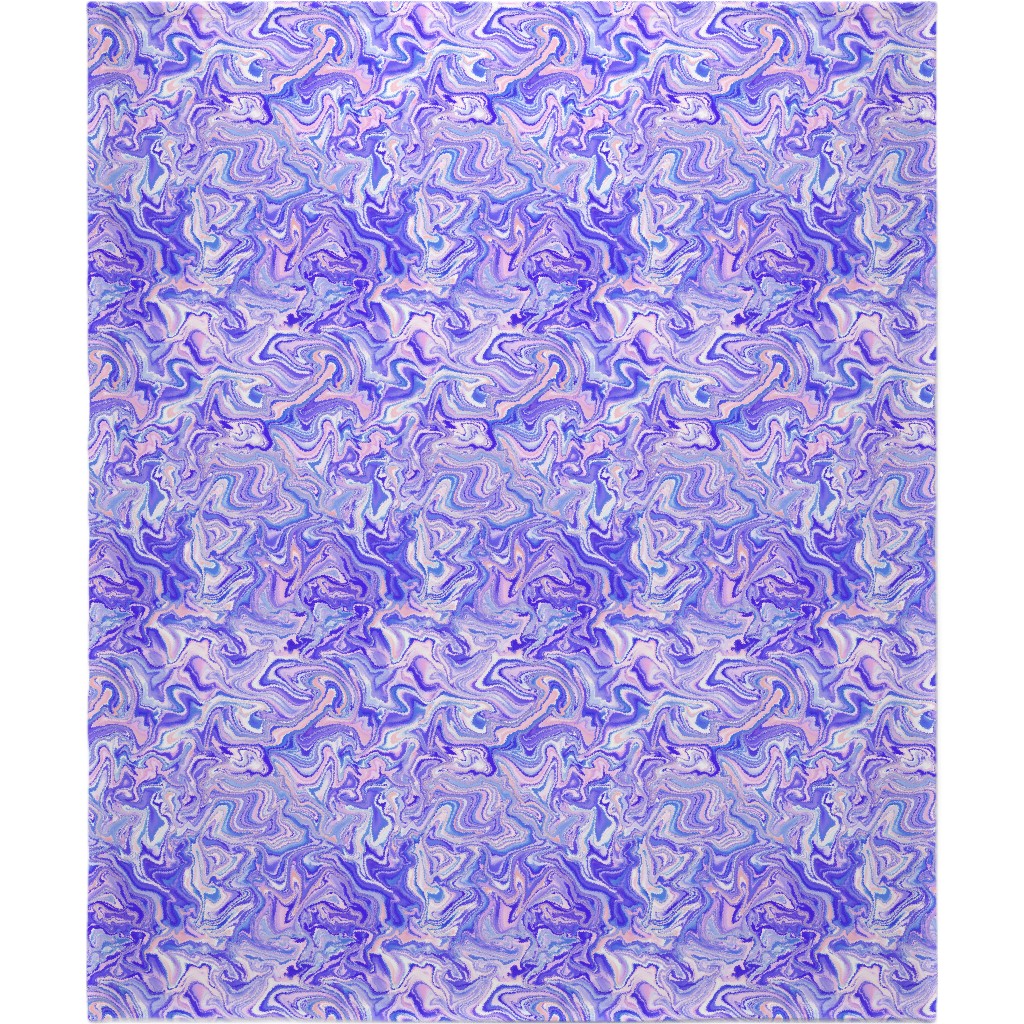 Love Spell Marble - Purple Coral Pink Blanket, Fleece, 50x60, Purple, Purple