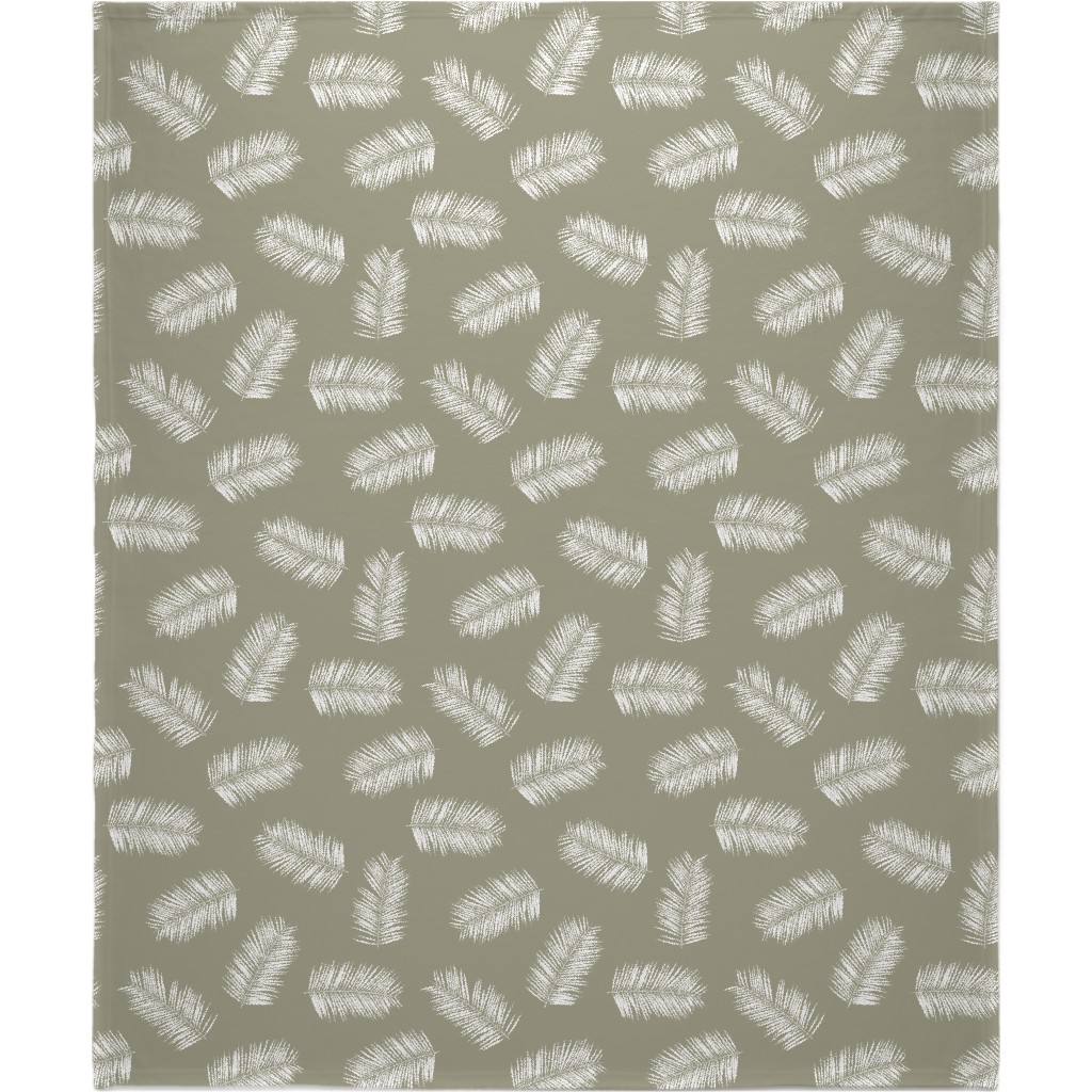 Aloha Hawaii Island Vibes - Green Blanket, Fleece, 50x60, Green