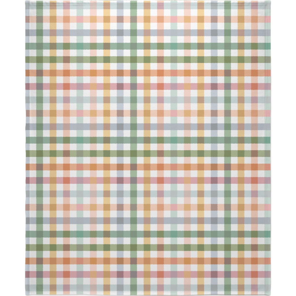 Gingham Picnic - Multi Blanket, Fleece, 50x60, Multicolor