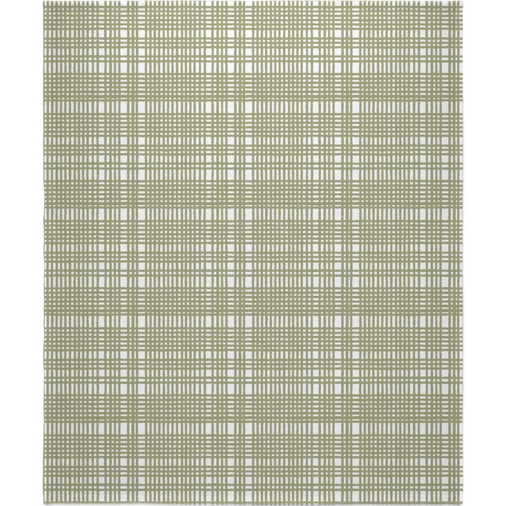 Loose Weave Blanket, Fleece, 50x60, Green, Classic Green