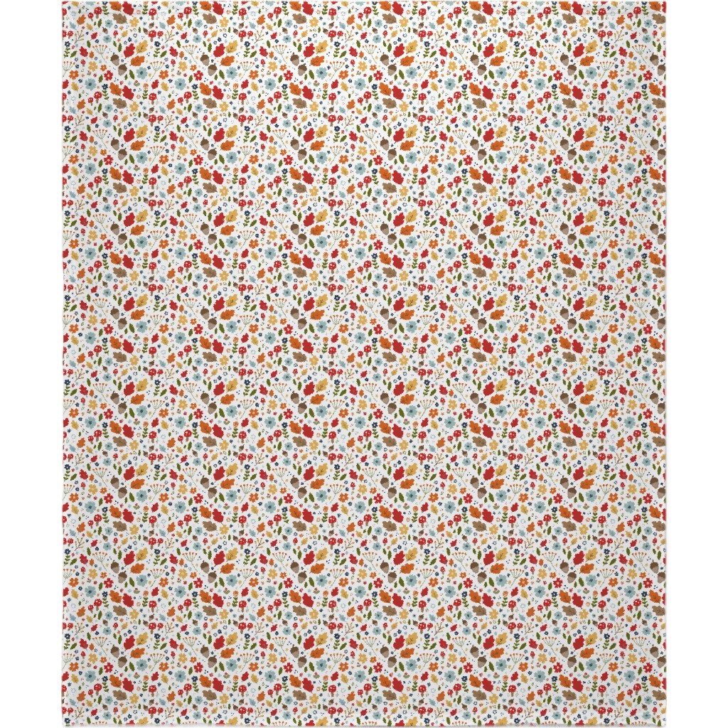 Woodland Floral - Multi Blanket, Fleece, 50x60, Multicolor