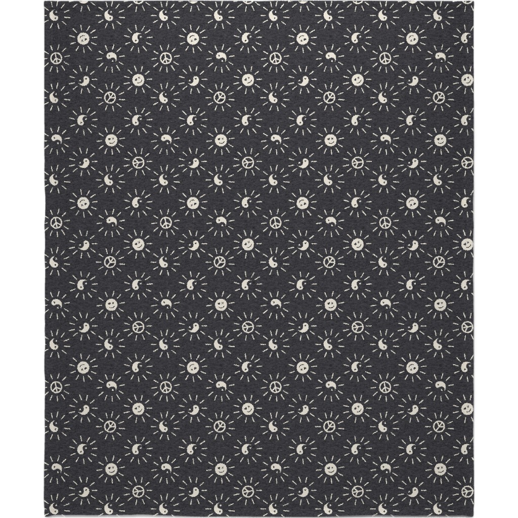 Cool Vibes Blanket, Fleece, 50x60, Black