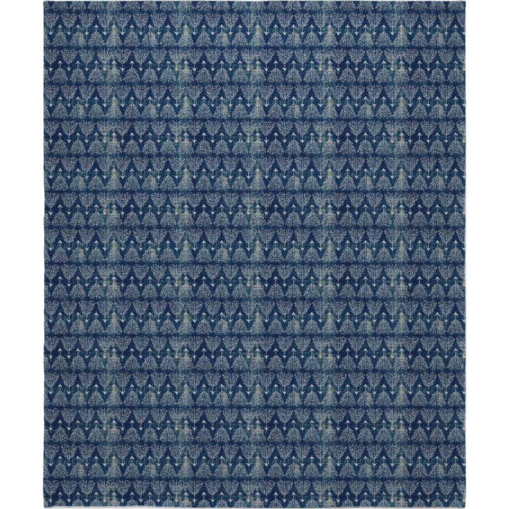 Django Arrows Blanket, Fleece, 50x60, Blue, Navy
