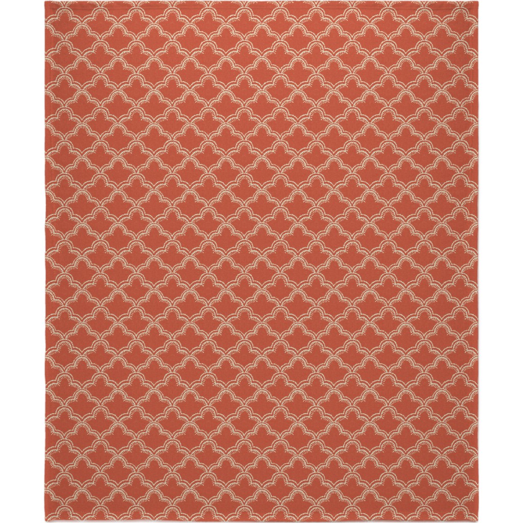 Tangier Blanket, Fleece, 50x60, Orange