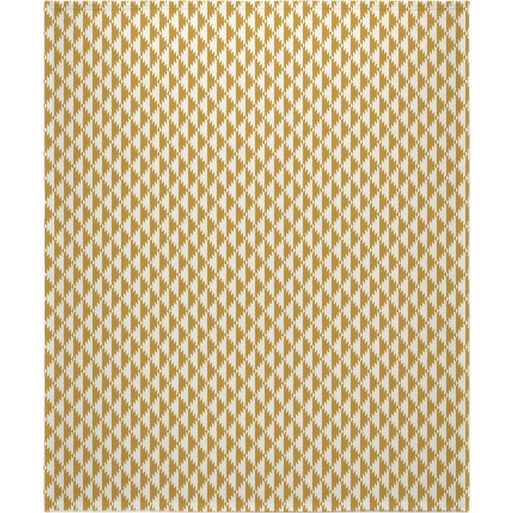 Tribal - Gold Blanket, Fleece, 50x60, Yellow
