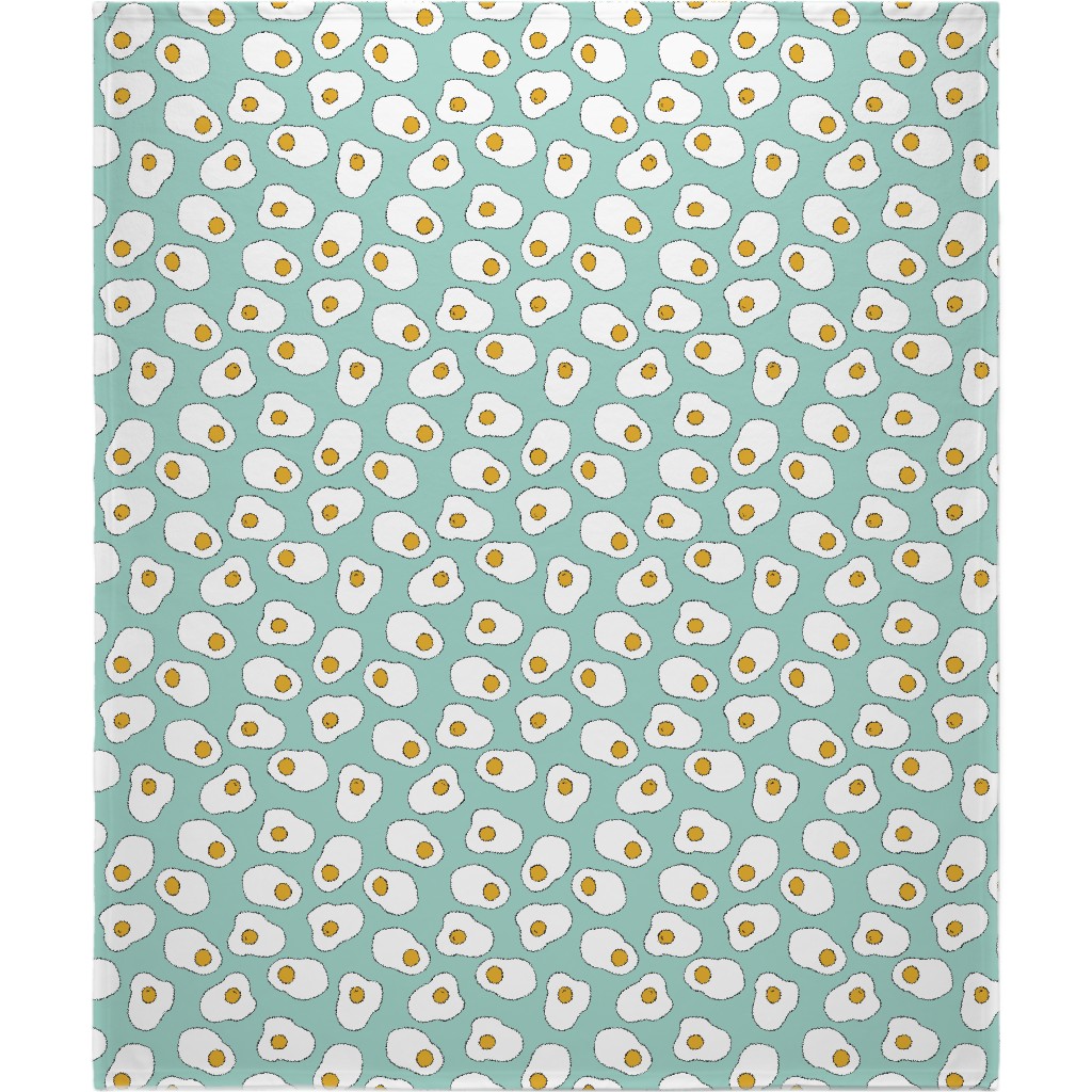 Eggs - Mint Green Blanket, Fleece, 50x60, Green, Classic Green