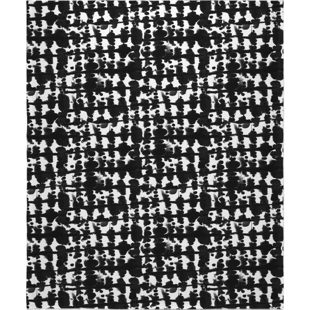Parallel - Black Blanket, Fleece, 50x60, Black