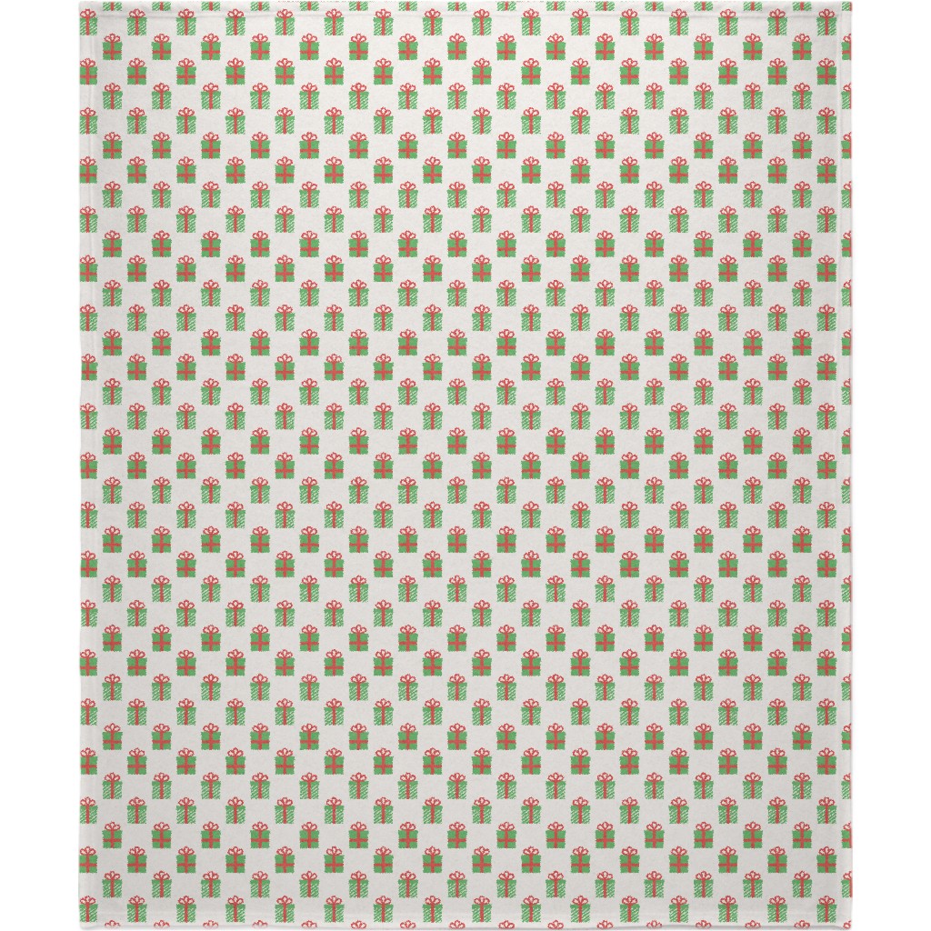 Christmas Presents Blanket, Fleece, 50x60, Multicolor