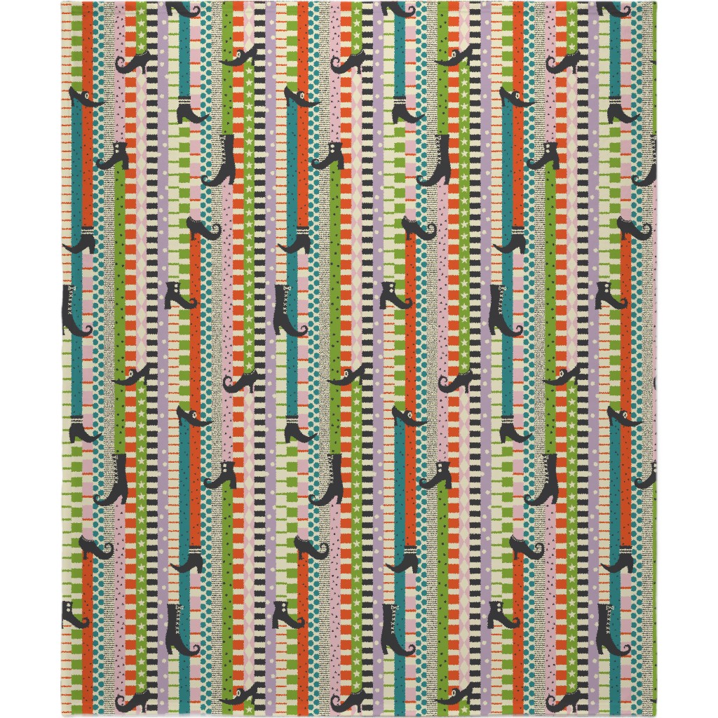 Stocking Feet - Multi Blanket, Fleece, 50x60, Multicolor