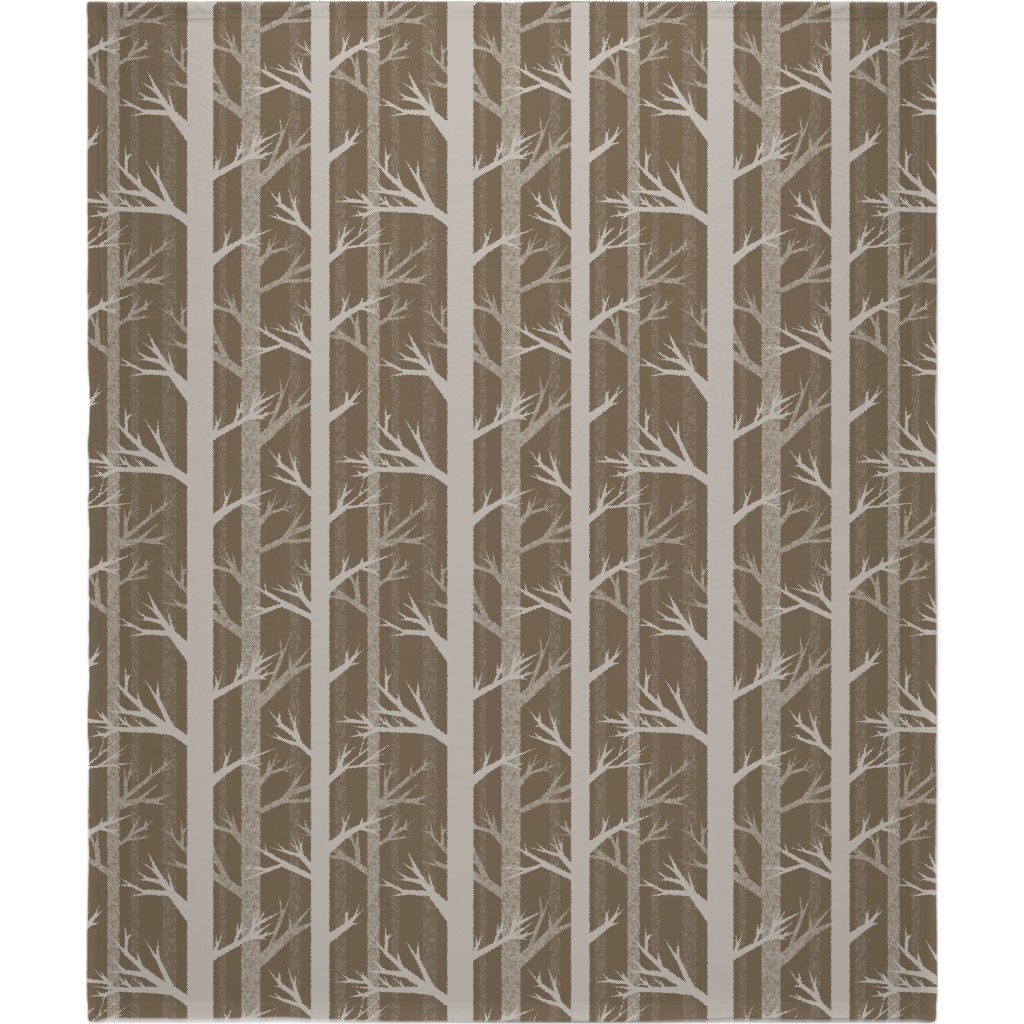 Winter Woods - Fawn Blanket, Fleece, 50x60, Brown