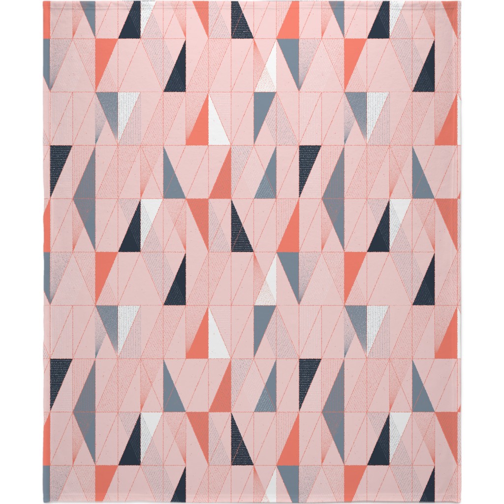 Mod Deco Miami Sunset - Multi Blanket, Fleece, 50x60, Pink