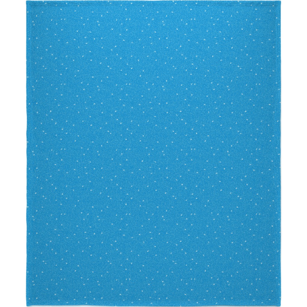 Holiday Hygge Snowflakes Blanket, Fleece, 50x60, Blue
