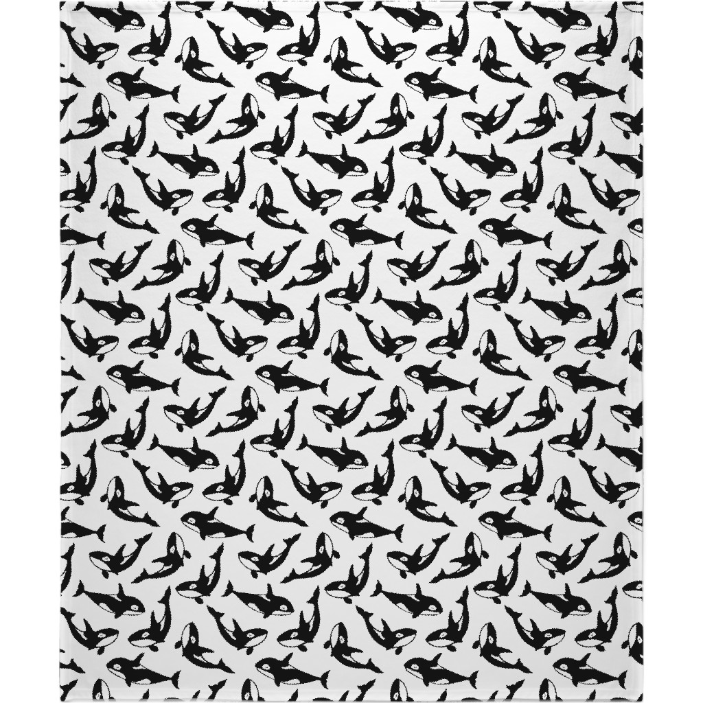 Orca Blanket, Fleece, 50x60, White, White