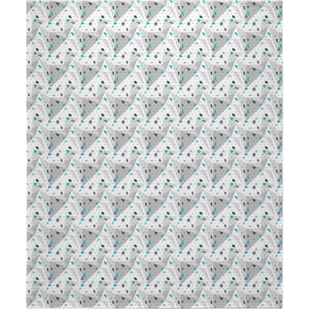 Climbing Lovers Bouldering Blanket, Fleece, 50x60, White, Fog
