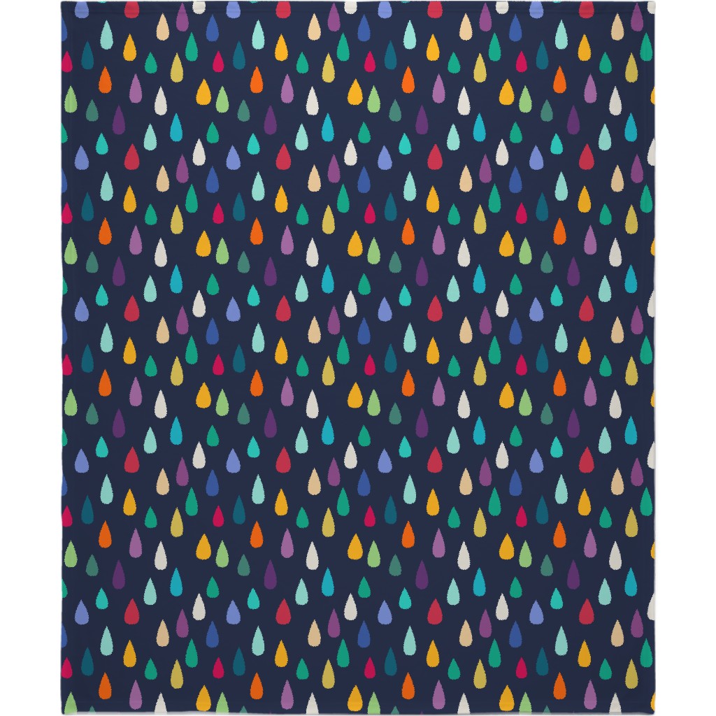 Jewelled Raindrops - Multi Blanket, Fleece, 50x60, Multicolor